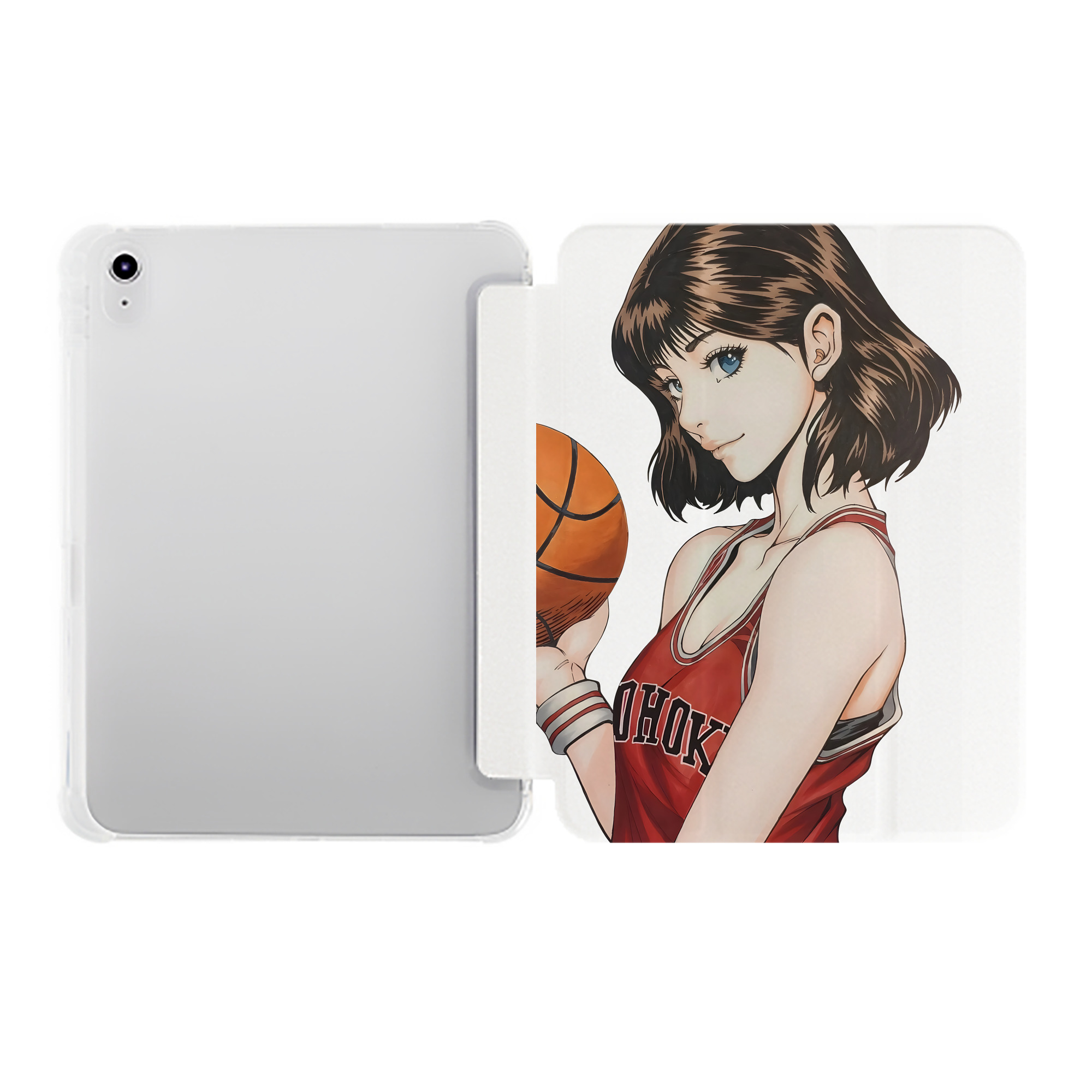 （画像用） SLAM DUNK／スラムダンク IPad ケース ペン収納付き 三つ折りスタンド PUレザー×シリコン 対応機種9.5/10.5/10.9インチ